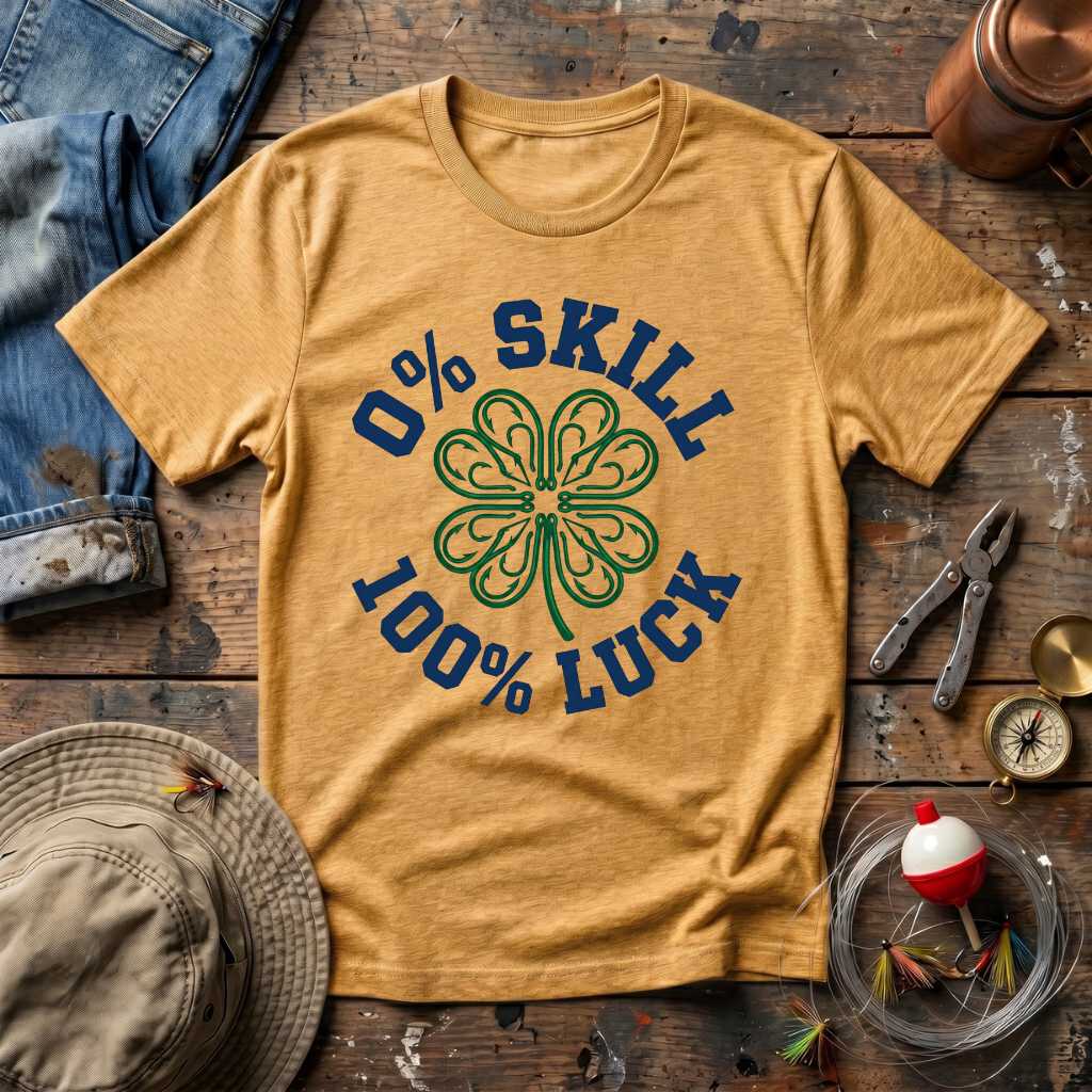 0% Skill 100% Luck T-Shirt