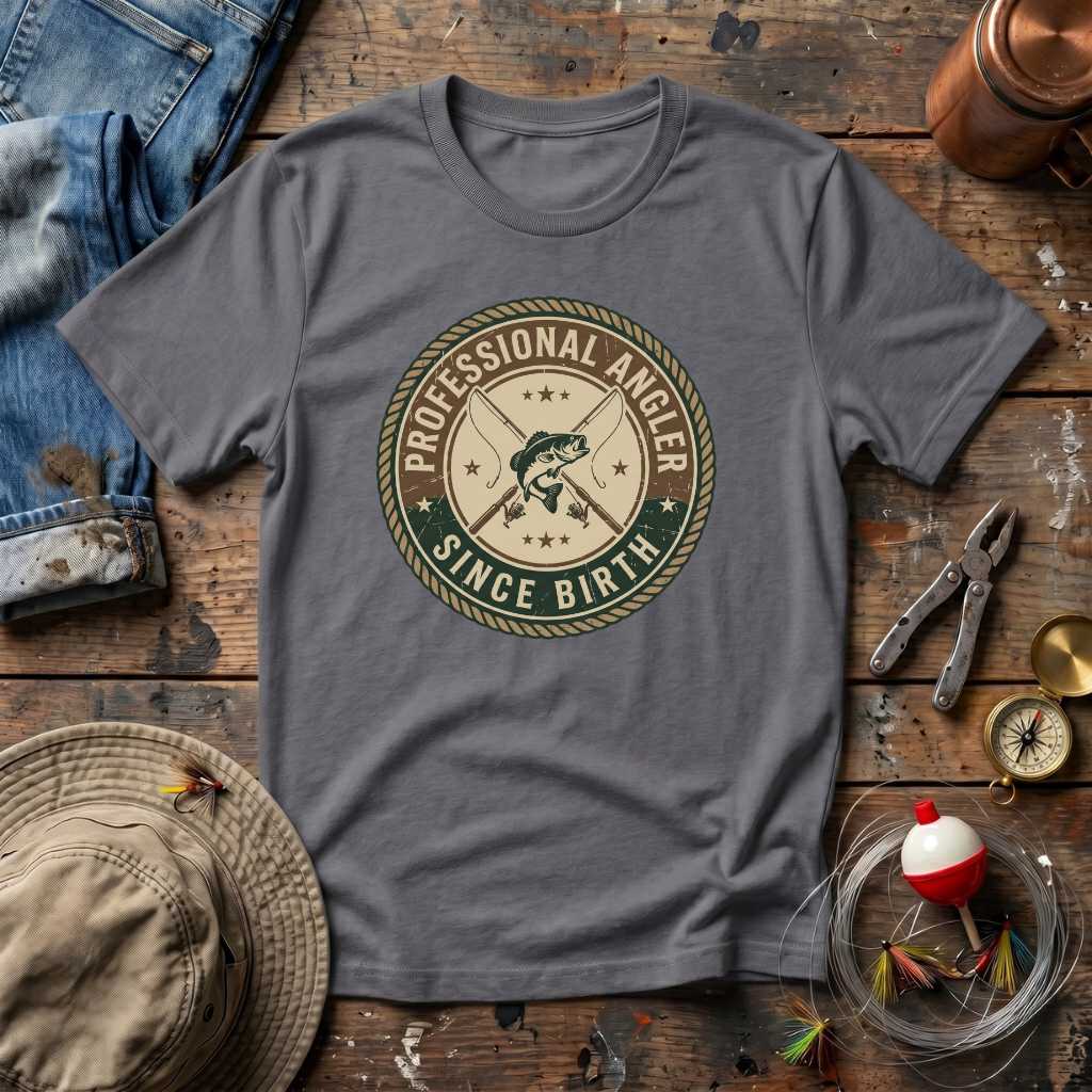 Born Professional Angler T-Shirt