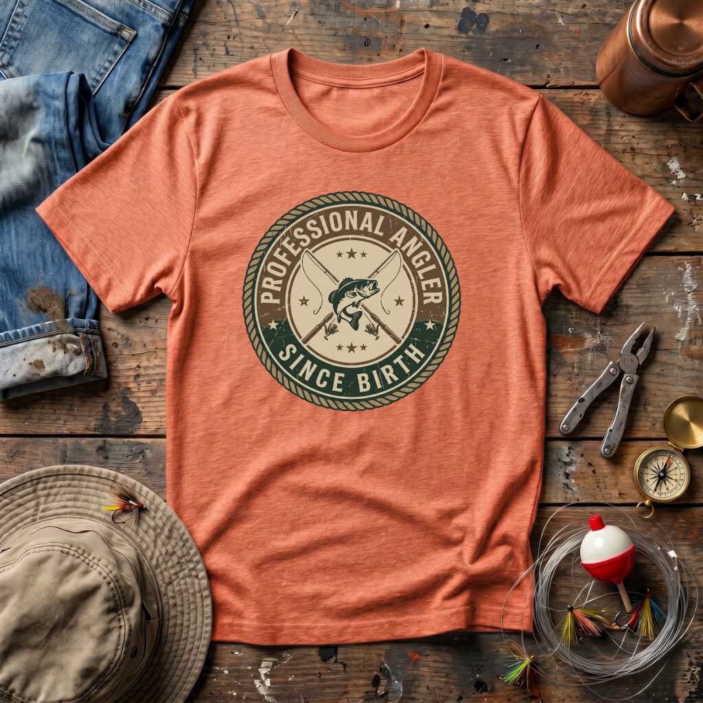 Born Professional Angler T-Shirt
