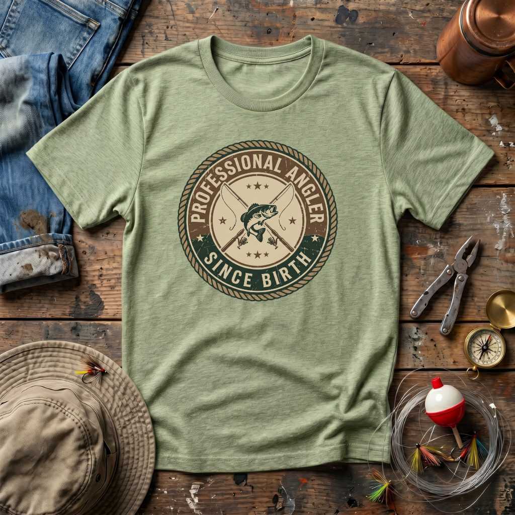 Born Professional Angler T-Shirt