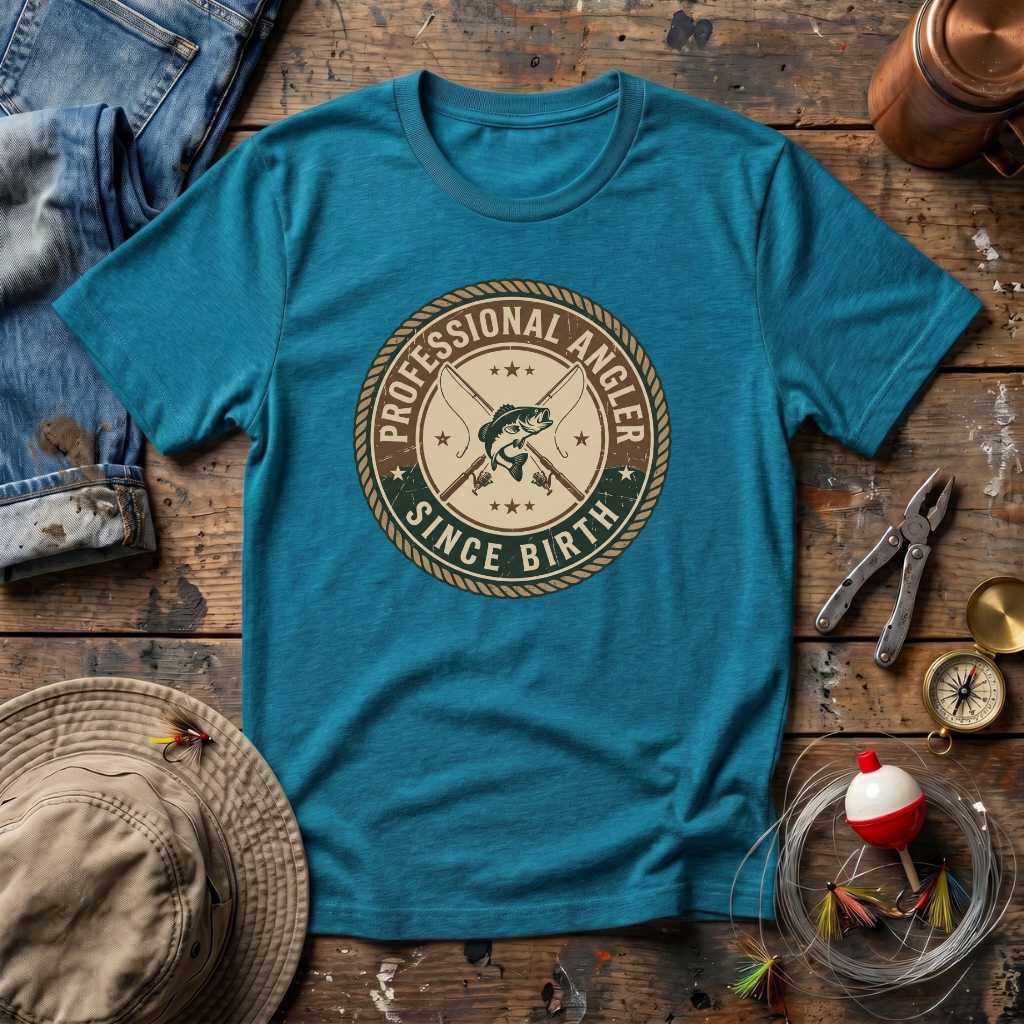 Born Professional Angler T-Shirt