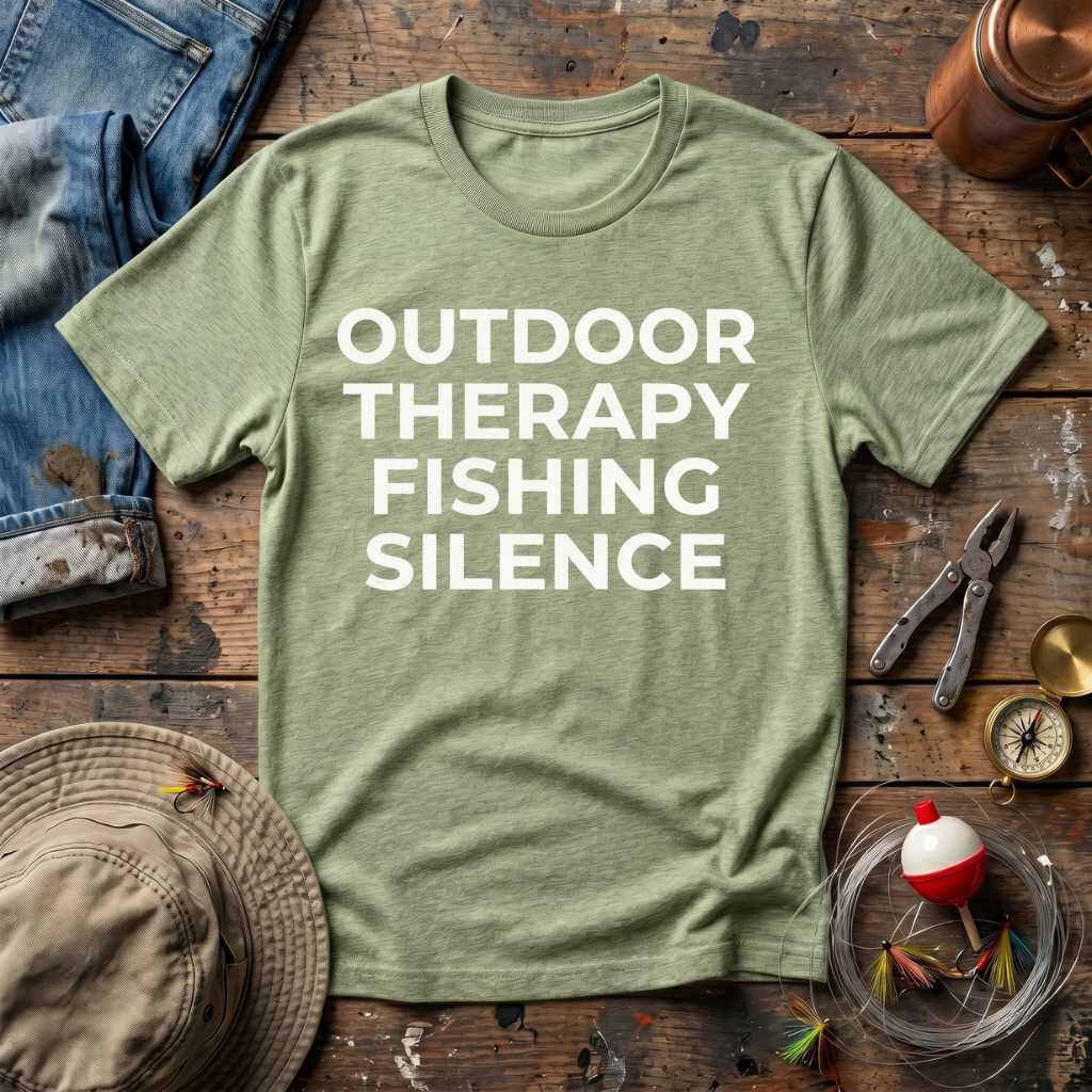Outdoor Therapy Fishing Silence T-Shirt