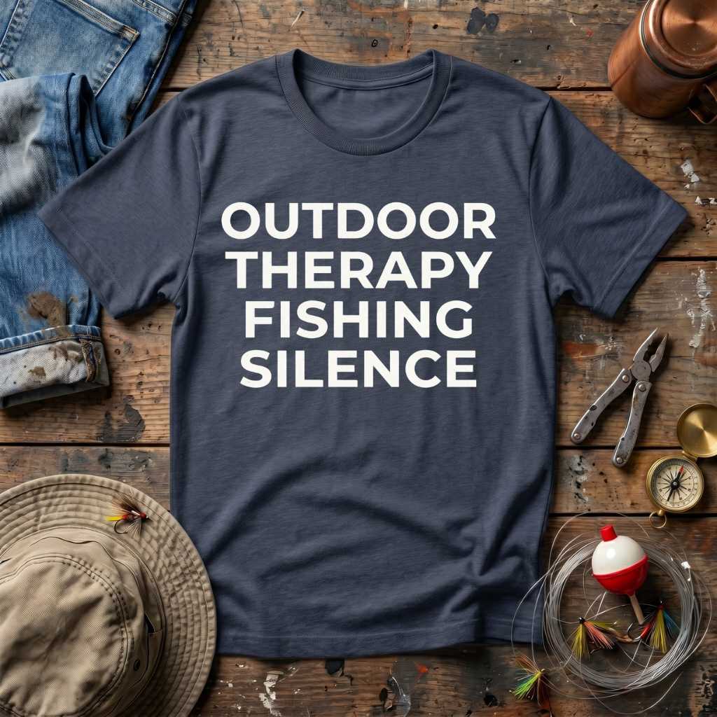 Outdoor Therapy Fishing Silence T-Shirt