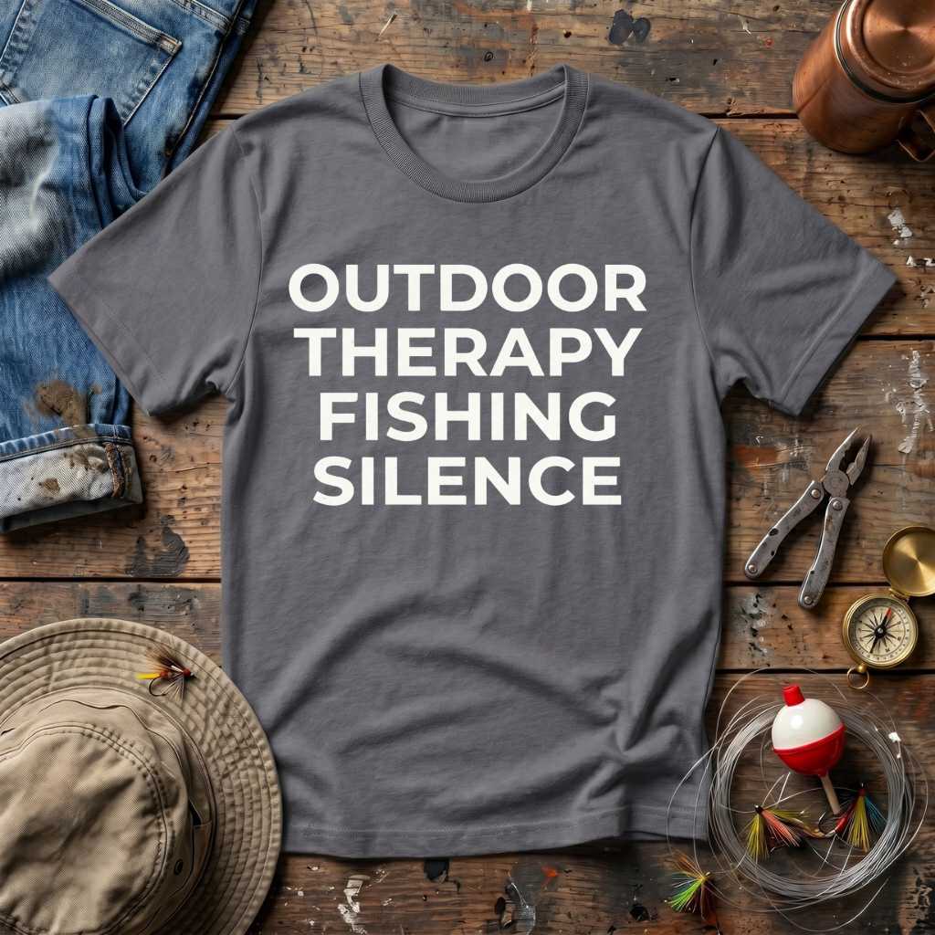 Outdoor Therapy Fishing Silence T-Shirt