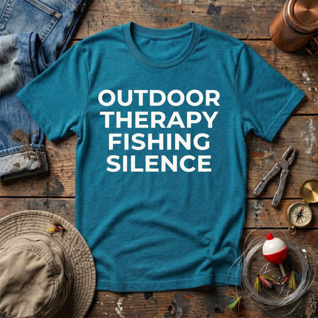 Outdoor Therapy Fishing Silence T-Shirt