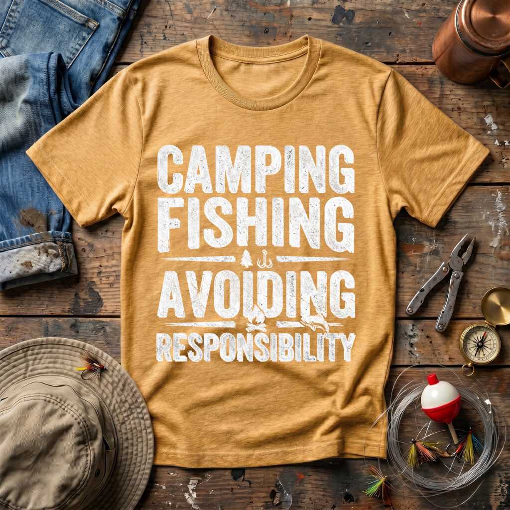 Camping Fishing Escape T-Shirt