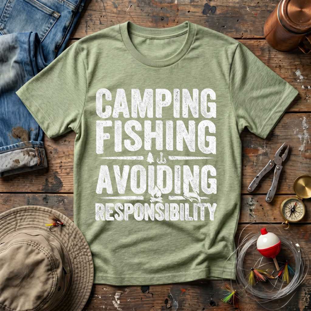 Camping Fishing Escape T-Shirt