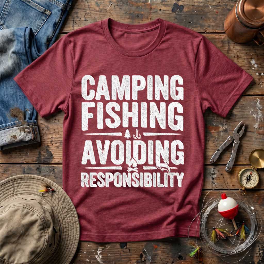 Camping Fishing Escape T-Shirt