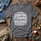 Camping Fishing Escape T-Shirt