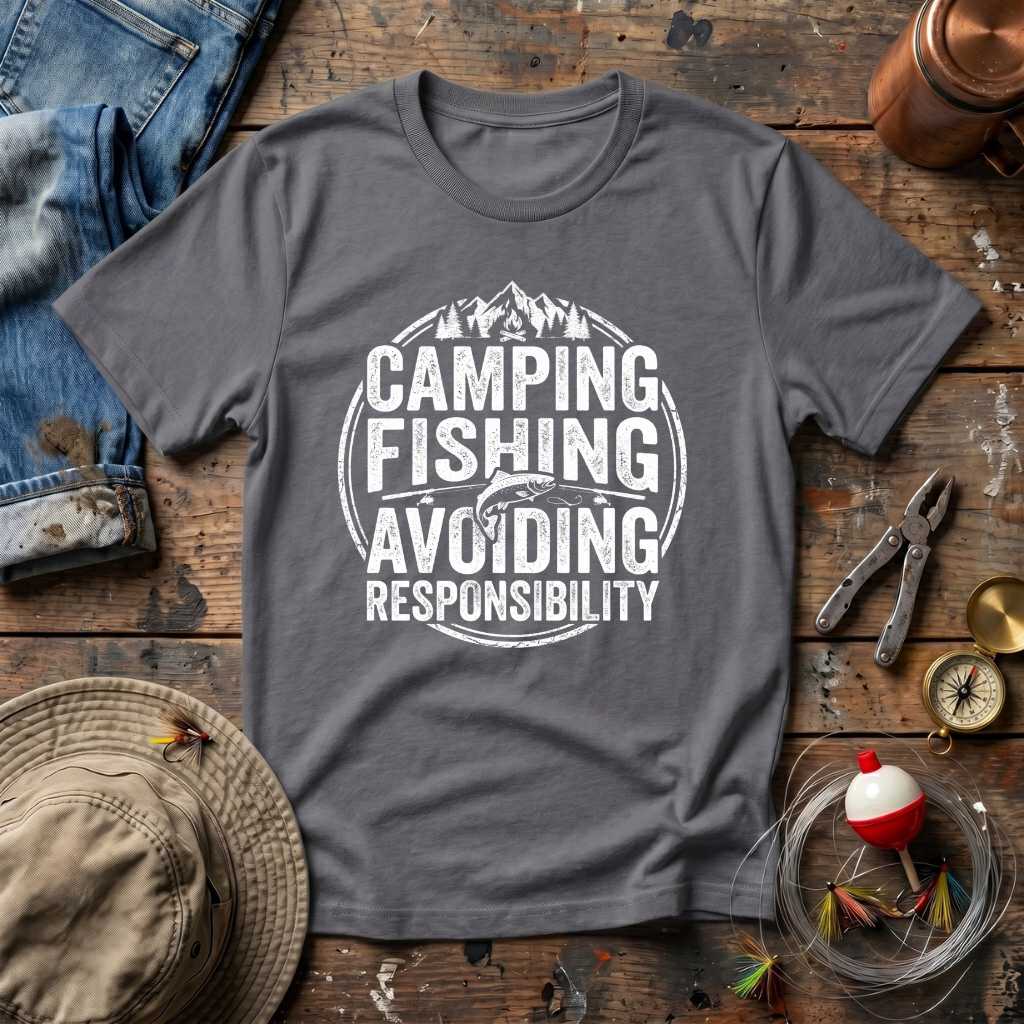 Camping Fishing Escape T-Shirt