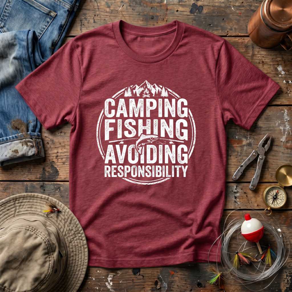 Camping Fishing Escape T-Shirt