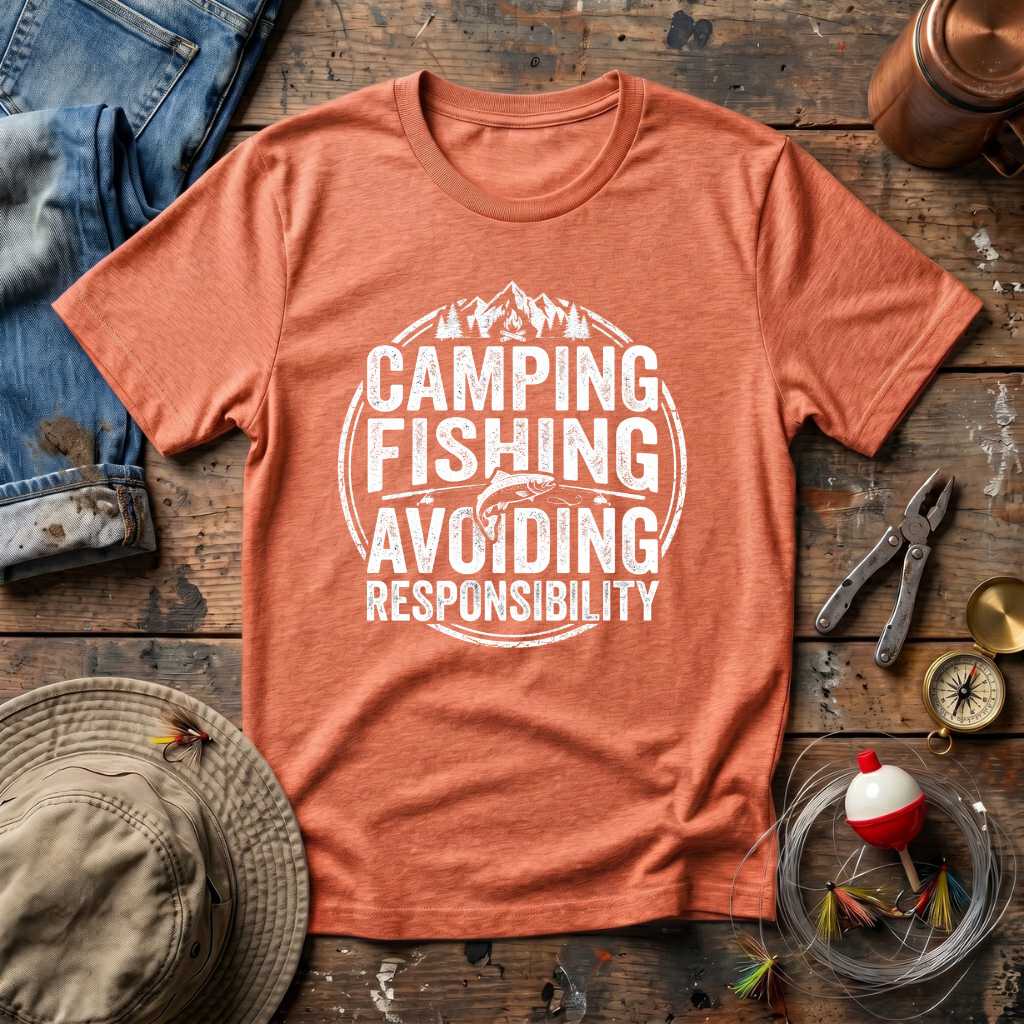 Camping Fishing Escape T-Shirt