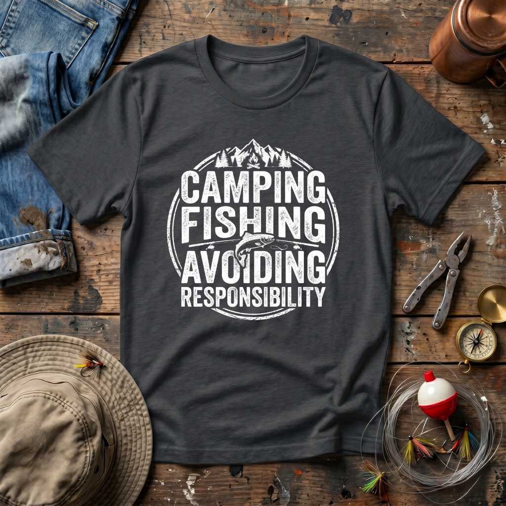 Camping Fishing Escape T-Shirt