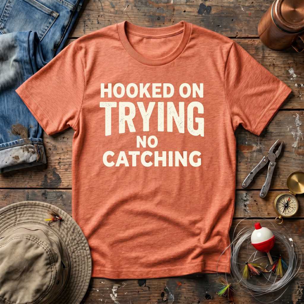 Hooked on Trying T-Shirt