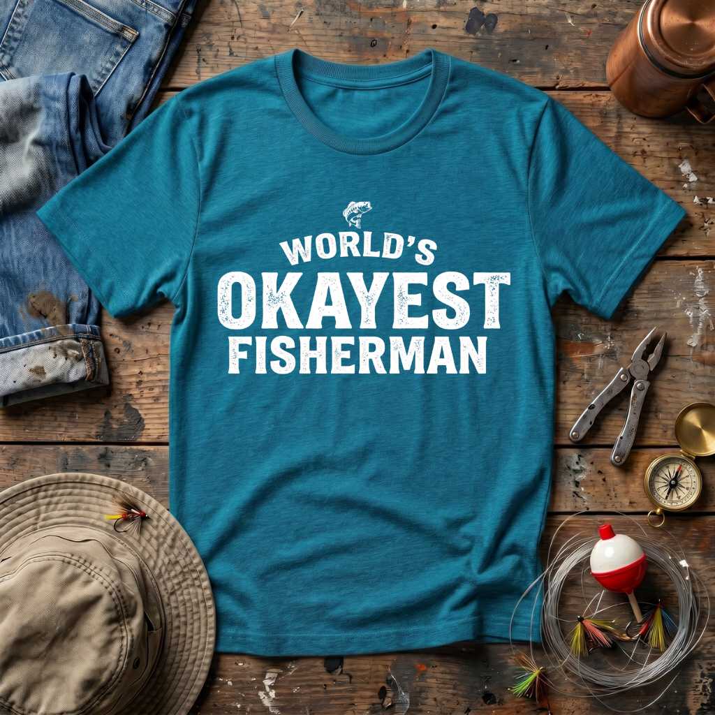 World's Okayest Fisherman T-Shirt