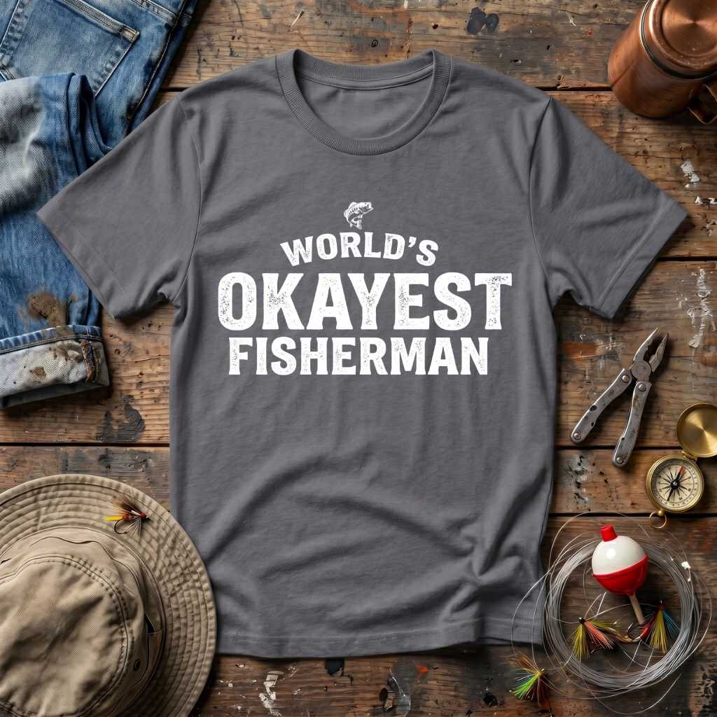 World's Okayest Fisherman T-Shirt