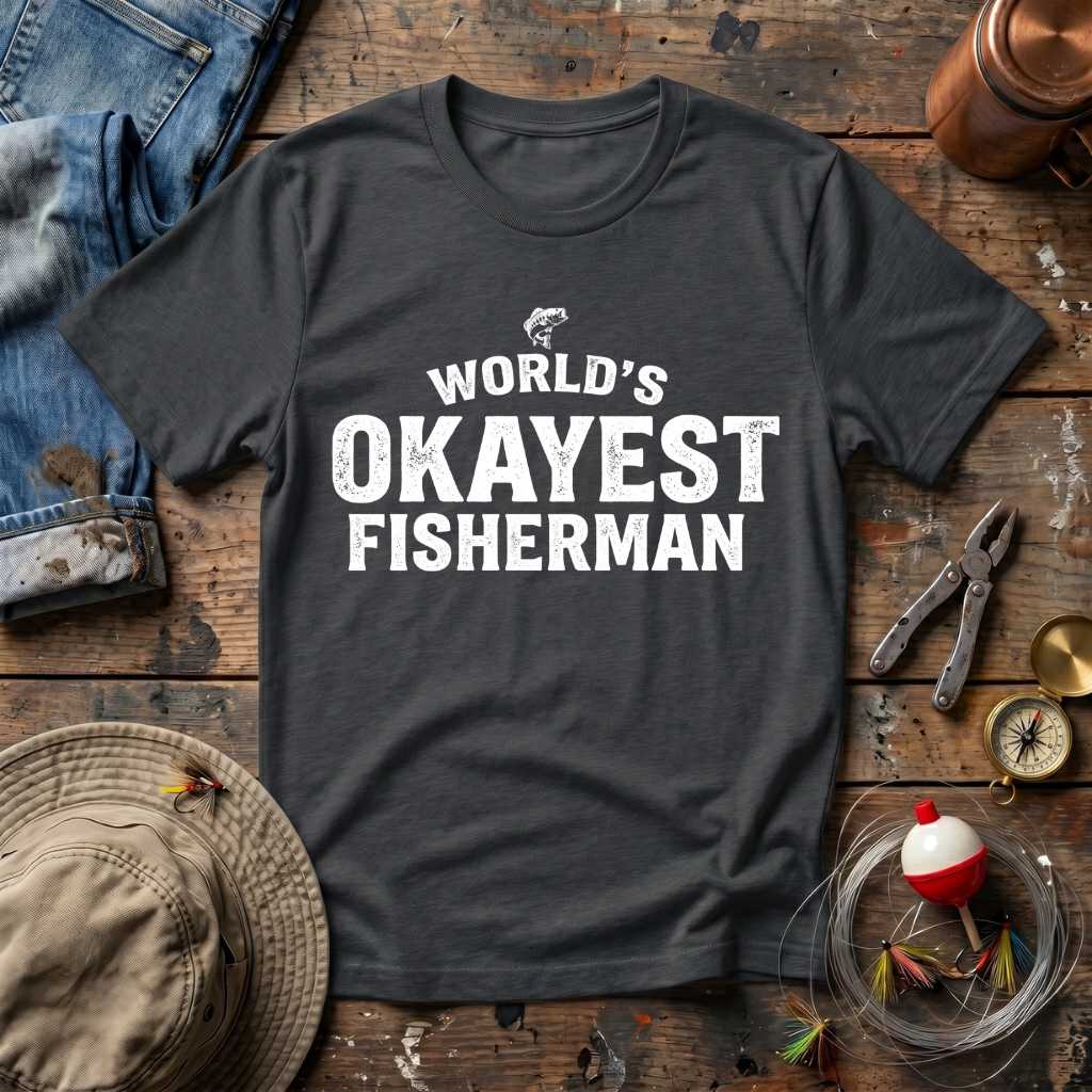World's Okayest Fisherman T-Shirt