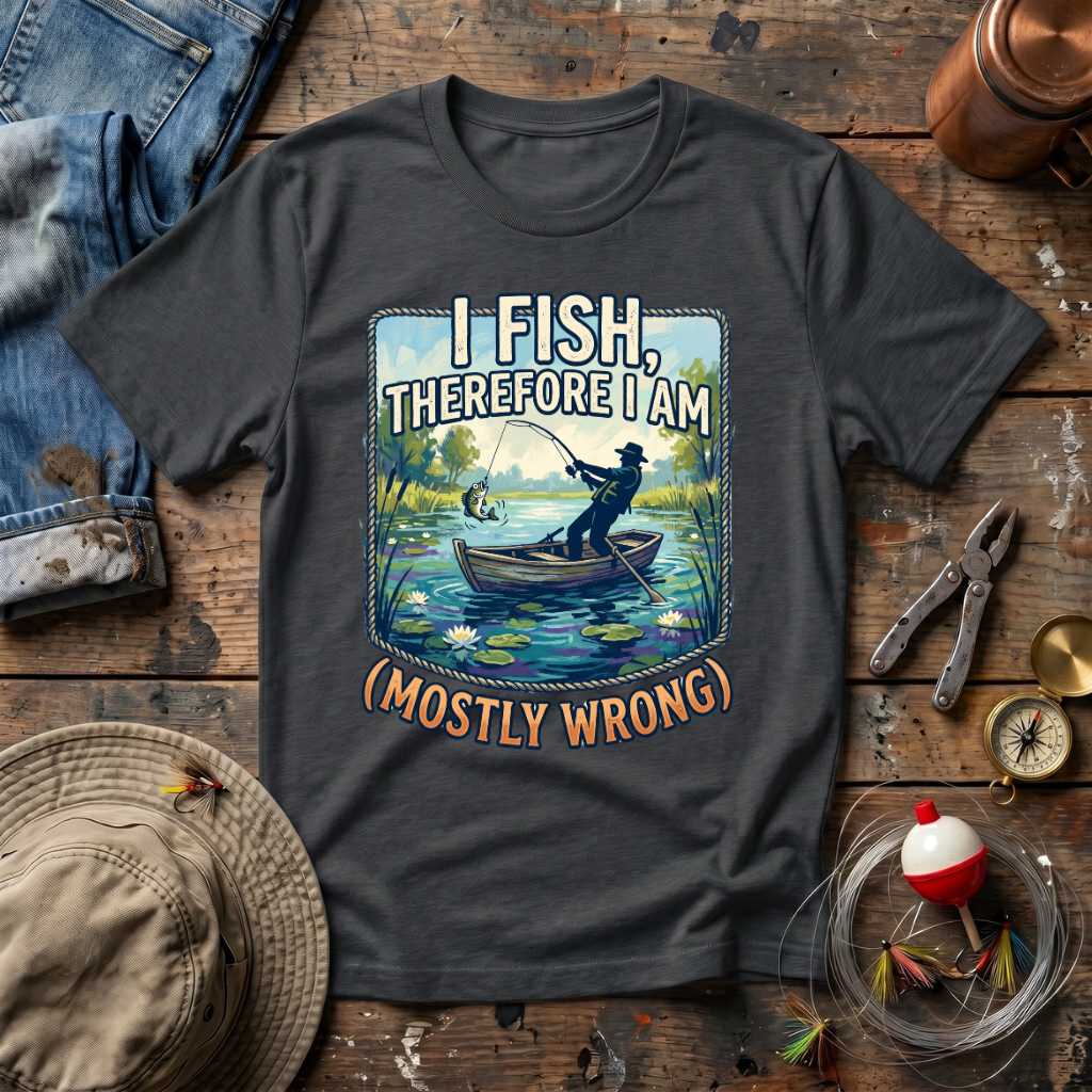 I Fish Therefore I Am T-Shirt
