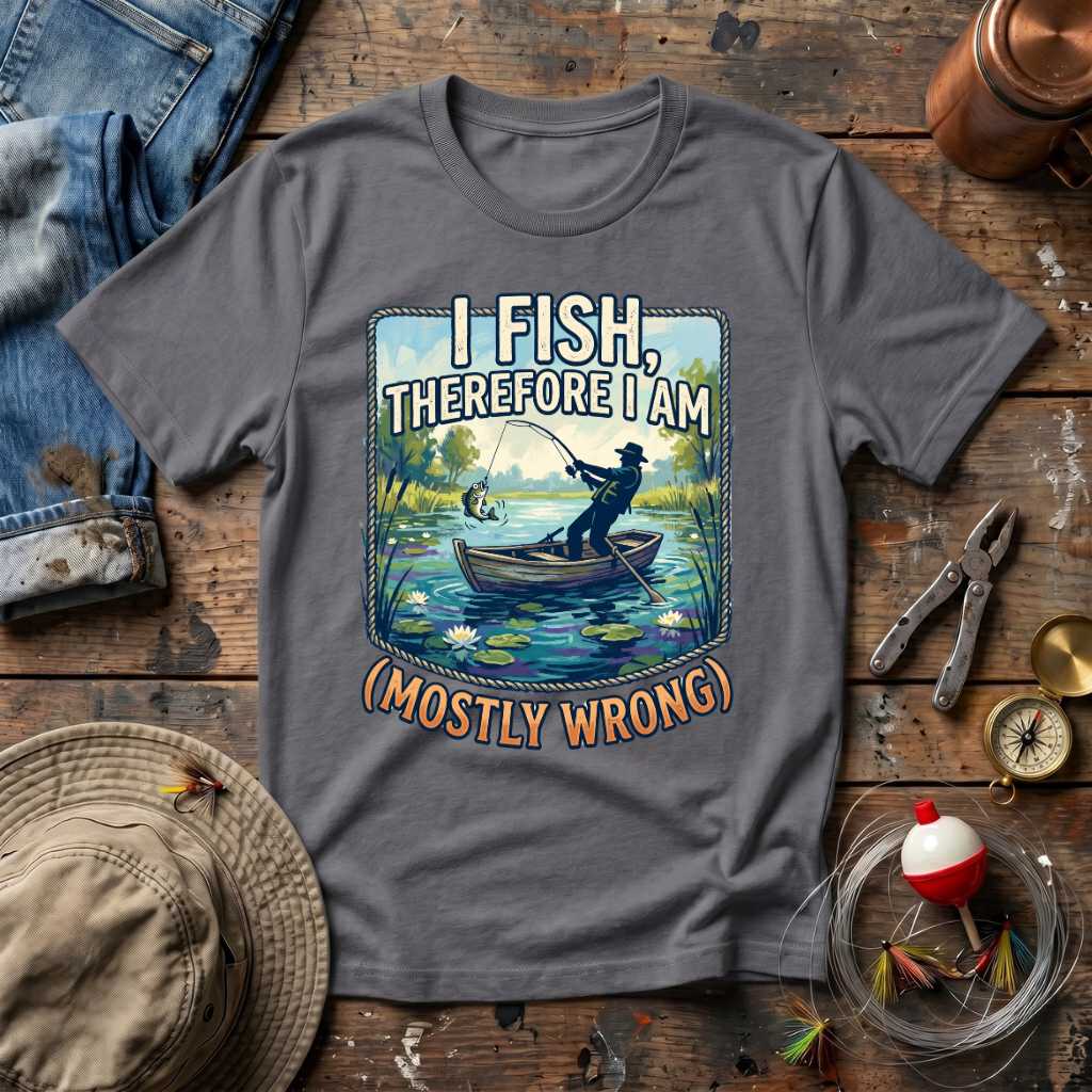 I Fish Therefore I Am T-Shirt