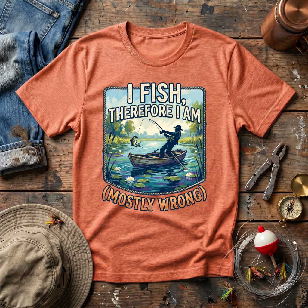 I Fish Therefore I Am T-Shirt