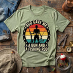Gun And Fishing Rod T-Shirt