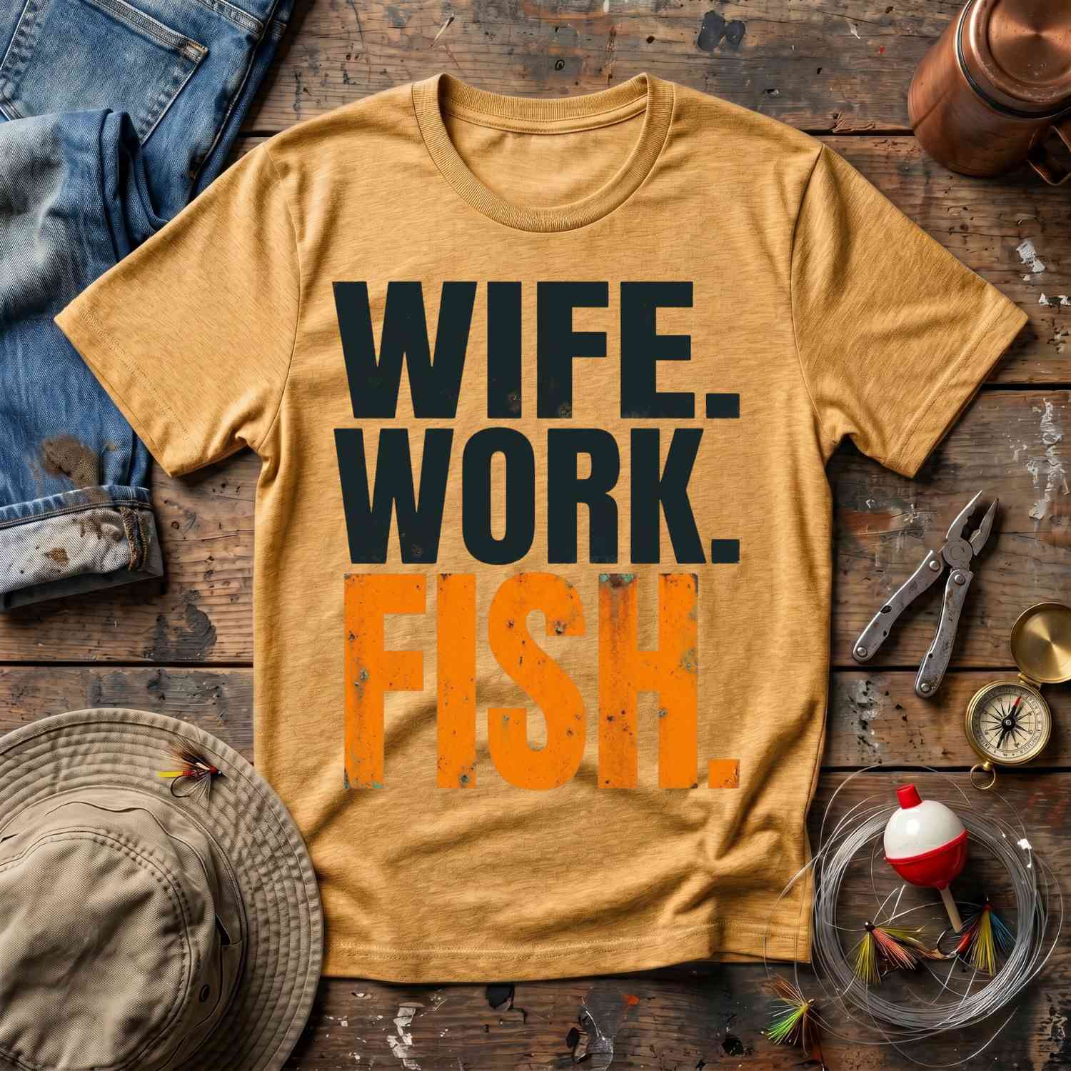 Wife Work Fish T-Shirt