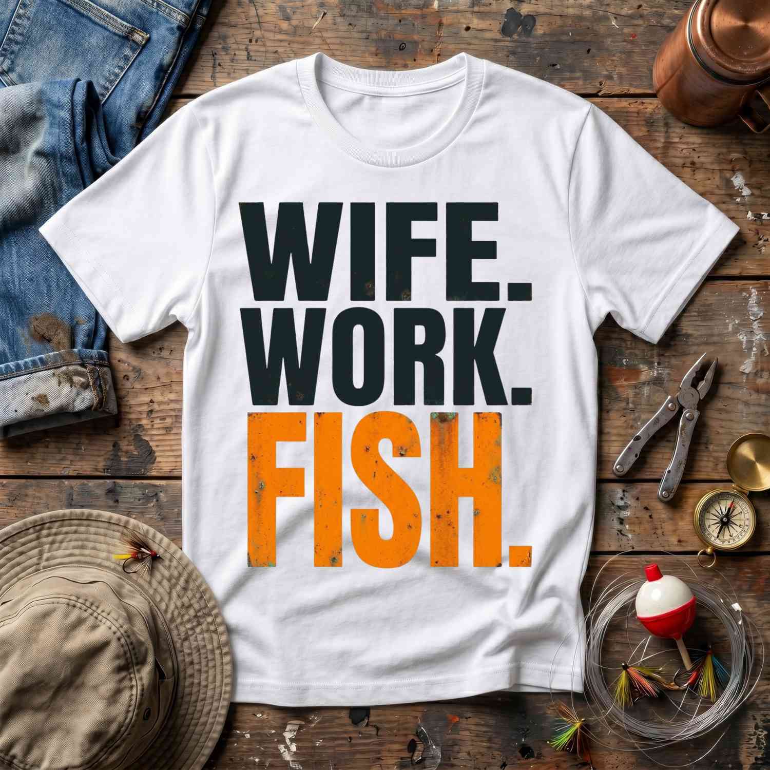 Wife Work Fish T-Shirt