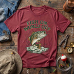 Fish On World Off T-Shirt