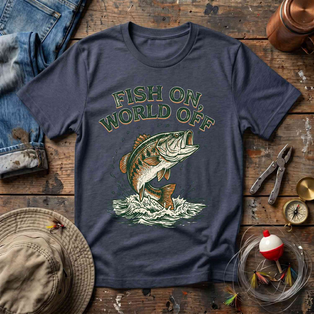 Fish On World Off T-Shirt