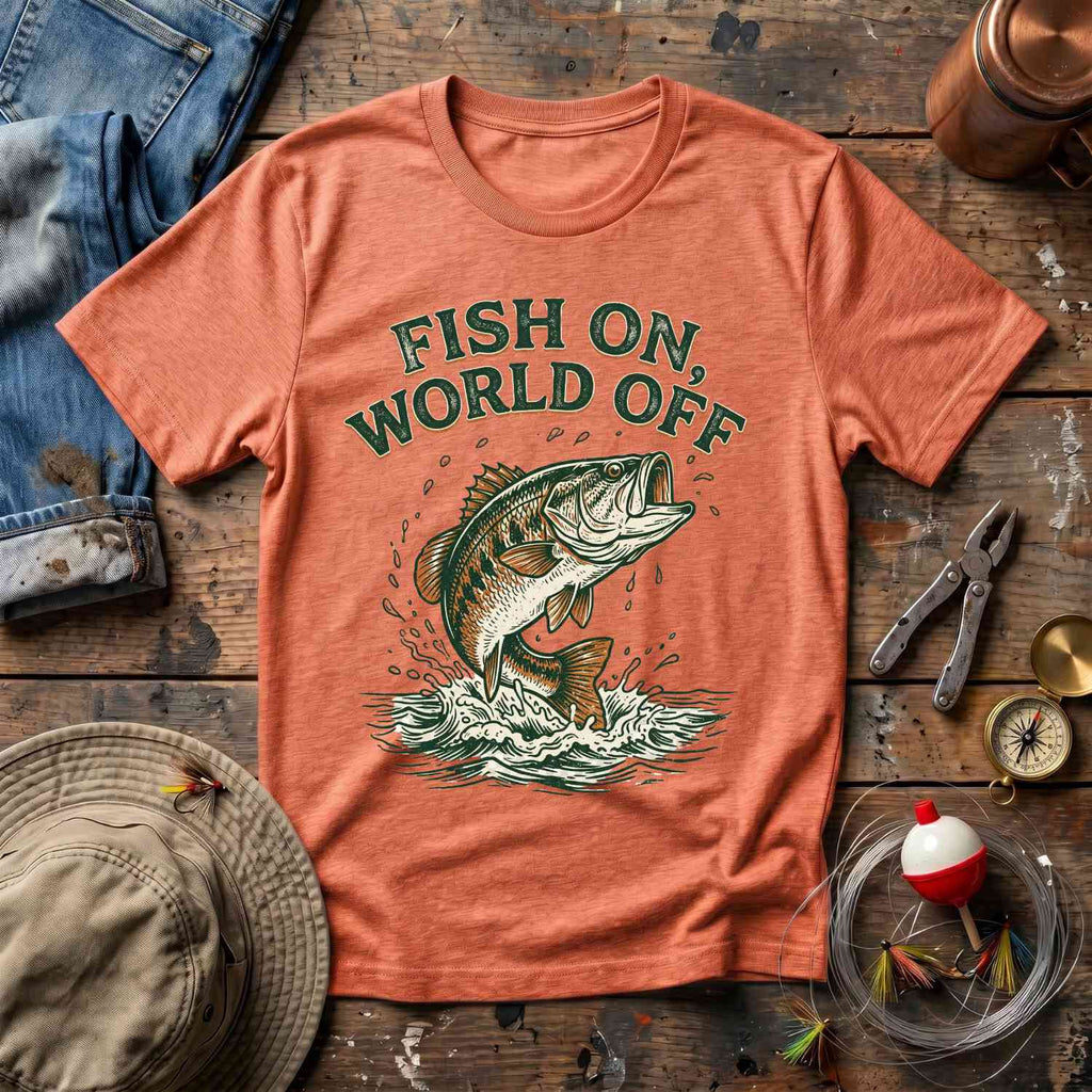Fish On World Off T-Shirt