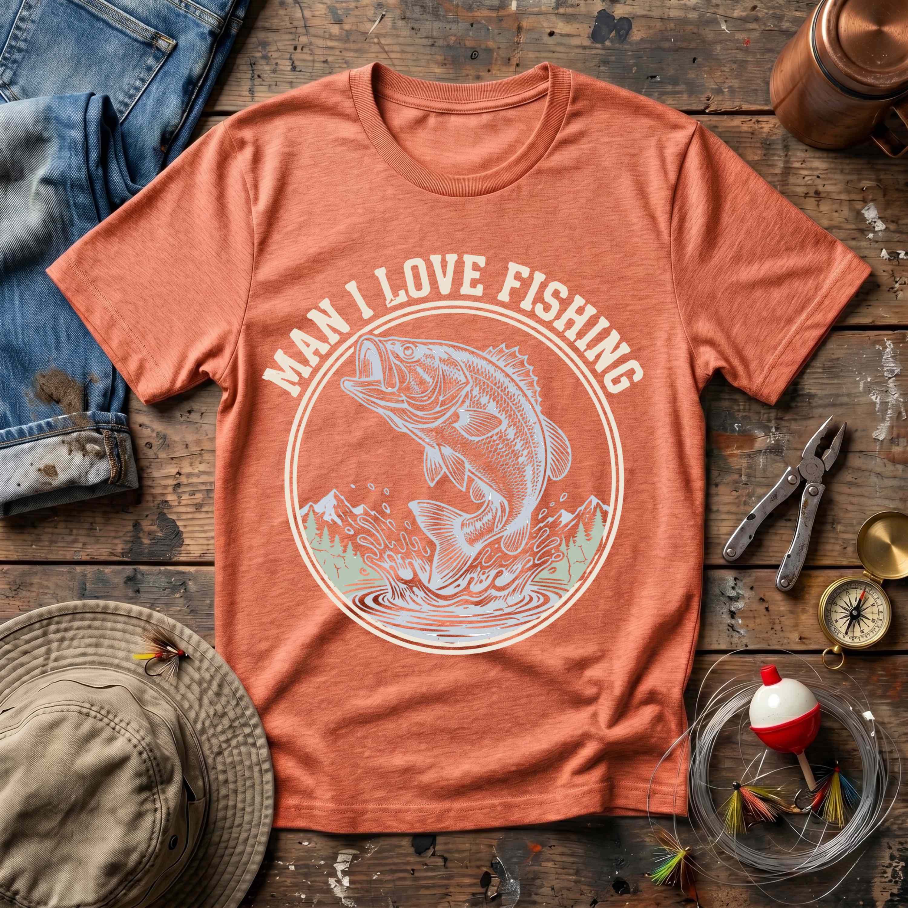 Man I Love Fishing T-Shirt