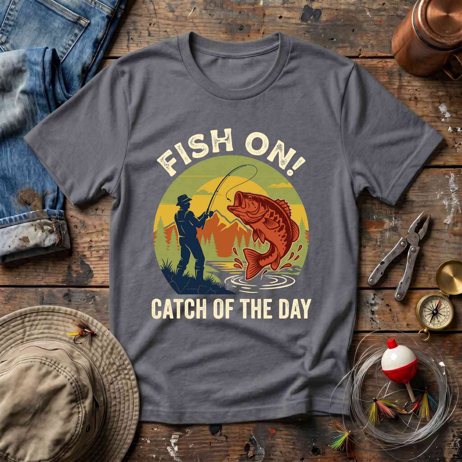 Fish On T-Shirt