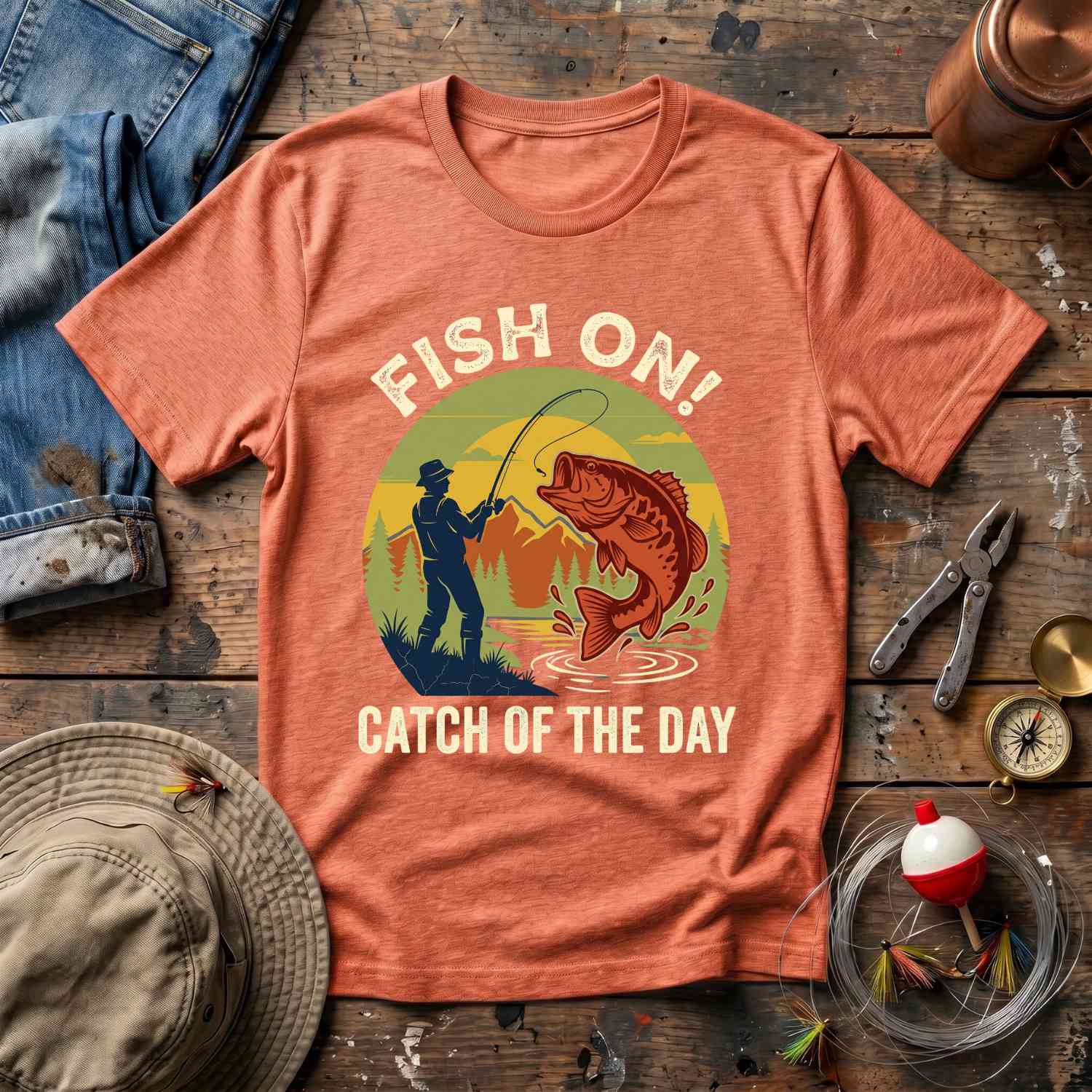 Fish On T-Shirt