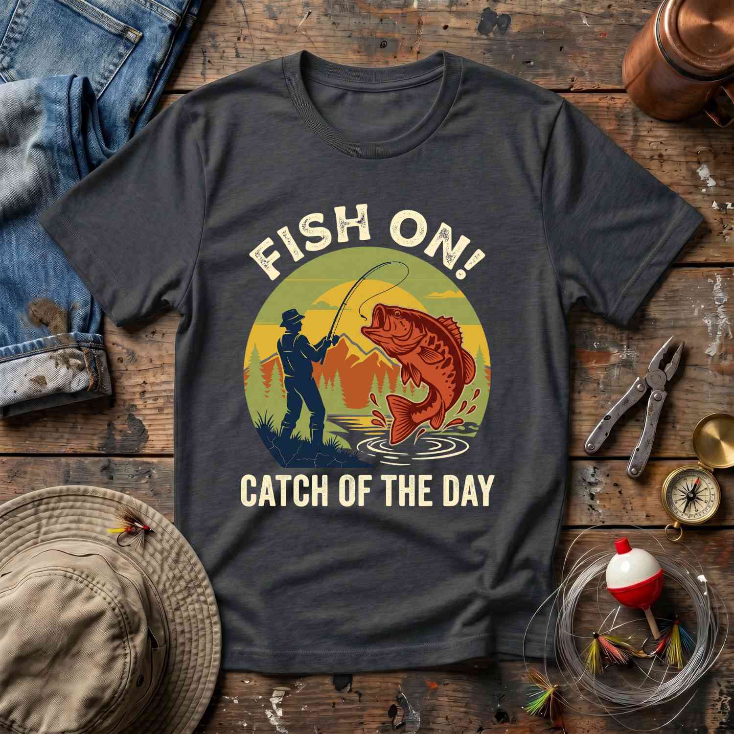Fish On T-Shirt