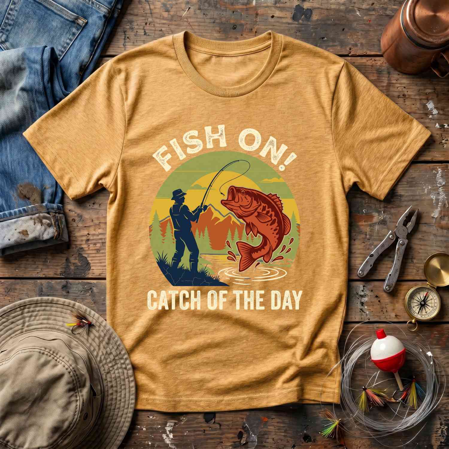 Fish On T-Shirt