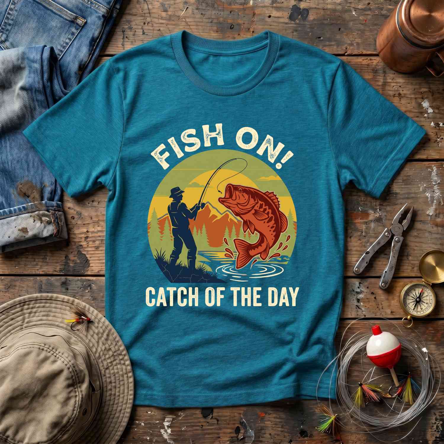 Fish On T-Shirt