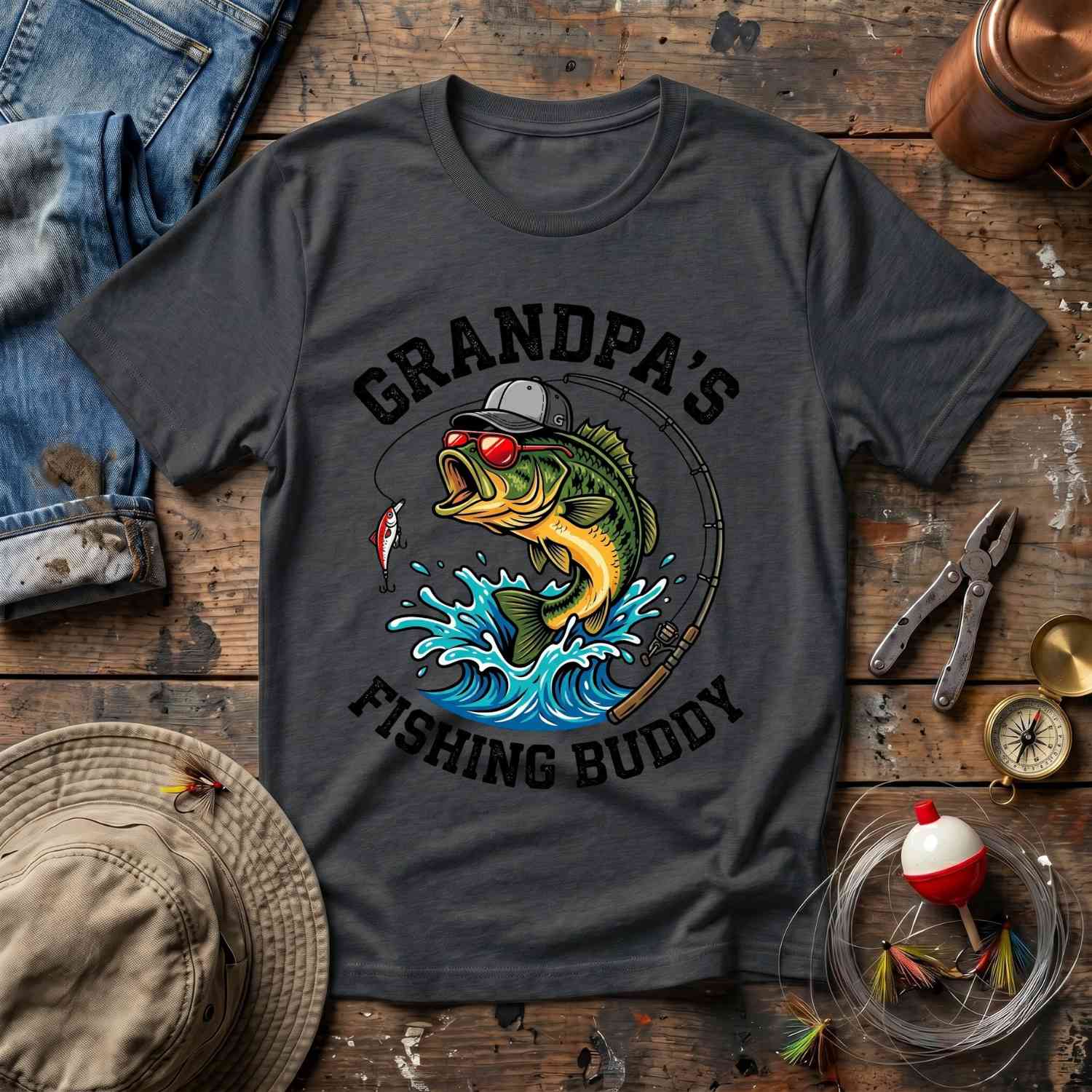 Grandpa's Fishing Buddy T-Shirt